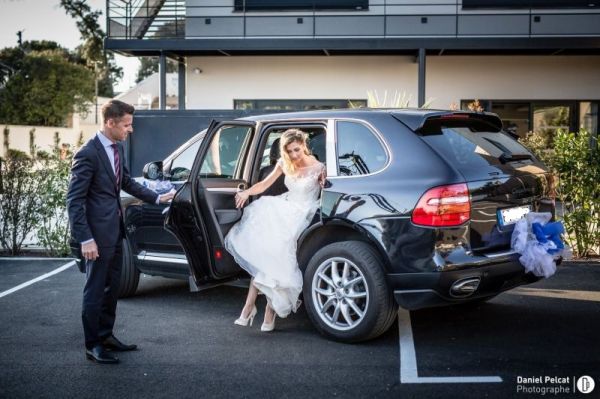 mariage en porsche cayenne